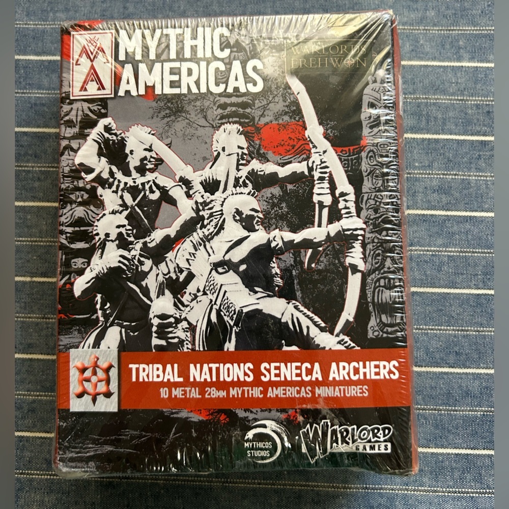 Warlords Games Mythic Americas Tribal Nations Seneca 10 Metal 28mm MiniaturesNew